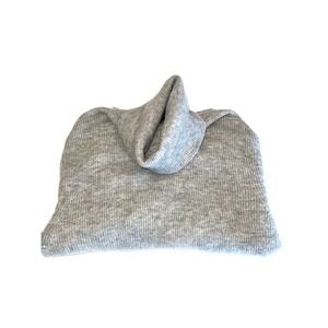 Banana Republic Turtleneck Sweater Womens Medium  Wool-Blend Gray-Beige Stretch